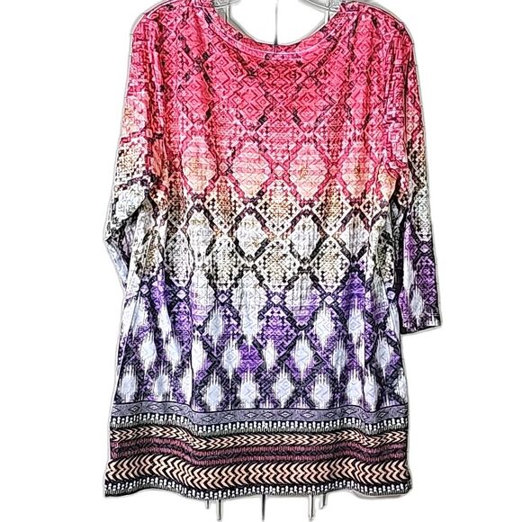 Tunic Bohemian Style Multicolor Size Large - Picture 3 of 7